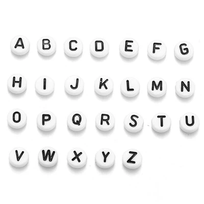 Charmes de lettre en résine